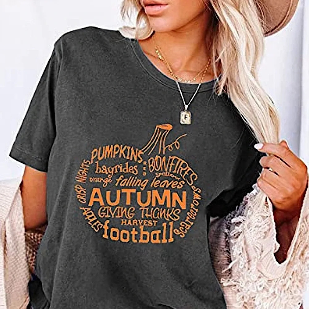 🍁 Autumn Harvest Football Shirt - Picture 1 of 6